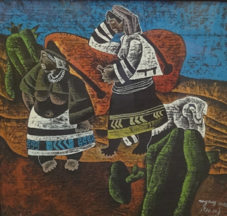 Mary Dong, Yitzy 1988 Chinese, mixed media., 47cm x 47cm