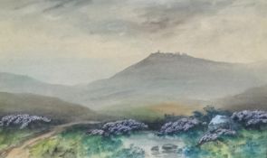 H.Reynolds, pair of Dartmoor watercolours signed and two other pictures including 19th