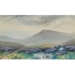 H.Reynolds, pair of Dartmoor watercolours signed and two other pictures including 19th