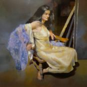 Robert Lenkiewicz (1941-2002) signed limited edition print 'Esther Seated',