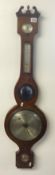 A Victorian mahogany framed five glass barometer, A. Vaninni, Sheffield.