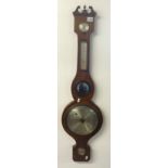 A Victorian mahogany framed five glass barometer, A. Vaninni, Sheffield.