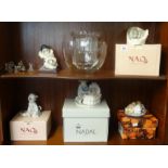 Various ornaments, Swarovski, Nao, glassware, etc.