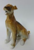 USSR porcelain model of a terrier dog, 19cm.