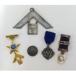 Bertram Blight Plymouth Hoe Lodge No 4235, a collection of Masonic Medals including a 9ct gold Medal