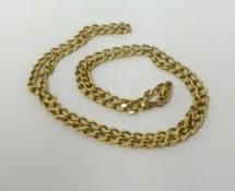 A 14ct gold necklace, approx 9.4gms.