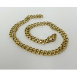 A 14ct gold necklace, approx 9.4gms.