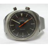 Omega, a gents Chronostop stainless steel wristwatch.