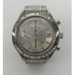 Omega Speedmaster , a gents stainless steel Automatic Date wristwatch, the dial approx 39mm.