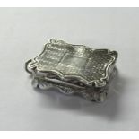 Early Victorian silver Vinaigrette by Edward Smith