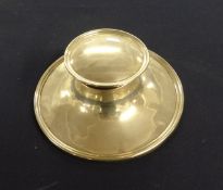 A silver Capstan inkwell.