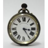 A 19th century silver open face pocket watch by Thomas Russell and Son, Longines movement, Chester