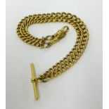 An 18ct gold watch chain/albert, approx 74gms (previously attached to lot 295).