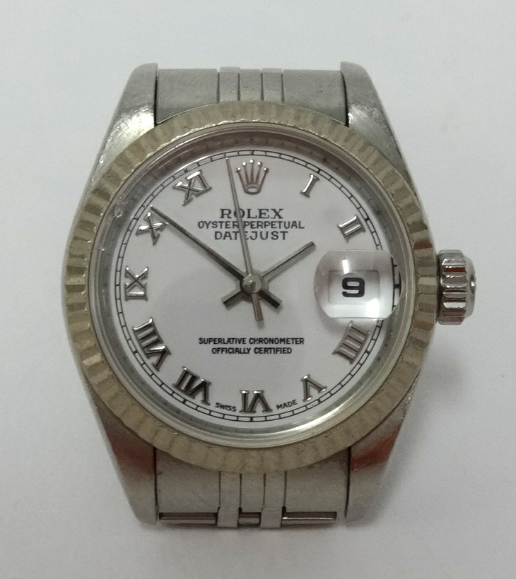 Rolex, a ladies stainless steel Date Just, with box and papers, guarantee number 79174, purchase