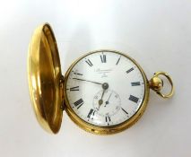 Barraud, a fine and rare 18ct gold cased full hunter pocket watch, No.2/2239, the dial signed '