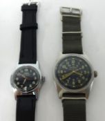 Two military style wristwatches comprising of Breitling and Oris.