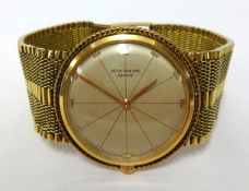 Patek Philippe, an 18ct gold slim dress pocket watch, set within an 18ct gold wide bracelet as a '