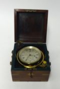Thomas Earnshaw, a marine chronometer, the dial and movement signed 'Thos. Earnshaw, INVT ET FECIT