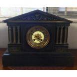 Victorian black clock.