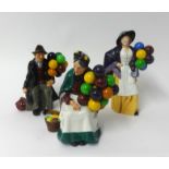 Doulton, The Old Balloon Seller HN1315, The Balloon Man HN1954 and The Balloon Lady HN2935 (3).