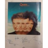 Queen, 'The complete works' book with facsimile signed picture together with a sketch after Degas (