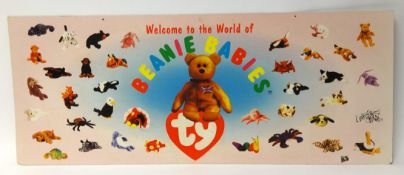 'Welcome to the world of Beanie Babies' sign.