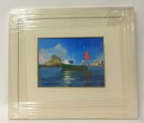 Richard Lannowe-Hall, 'Fishing boat Scilly Isles', 18cm x 24cm.