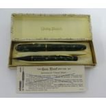 Conway Stewart, writing set, the fountain pen with 14ct gold nib and a propelling pencil, boxed.