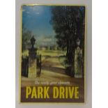 Park Drive, advertising poster.