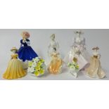 Collection of six Ladies including Royal Doulton figure of the year 'Mary' HN3375,