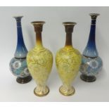 Pair of Doulton Slater vases and another (4)