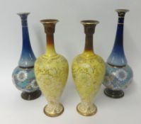 Pair of Doulton Slater vases and another (4)