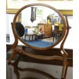 A mahogany framed dressing table mirror.