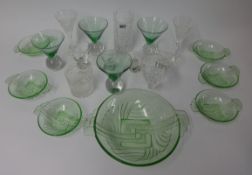 Collection of glassware