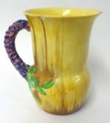 Clarice Cliff, My Garden jug, height 19cm (chipped),