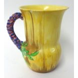 Clarice Cliff, My Garden jug, height 19cm (chipped),