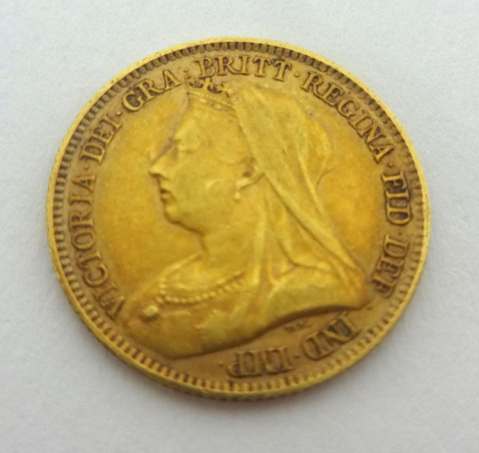 Victoria, gold half sovereign, 1893.