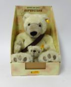 Steiff Father and Son plush edition, yellow tag, boxed (missing compass).