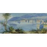 Maria Ada Gianni, (1873-1956) Continental scene, 'View, along the Amalfi Coast' signed