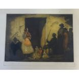 Edwin Lambert, signed limited edition engraving 'La Rubia' and another unframed (2).