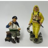 Doulton, The Lifeboat Man figure HN2764 and Tall Story HN2243 (2).