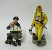 Doulton, The Lifeboat Man figure HN2764 and Tall Story HN2243 (2).