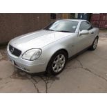 SILVER MERCEDES SLK230 TWO DOOR CONVERTIBLE, 2298CC PETROL, REGISTERED 09/10/96 XXI 4945, MOT