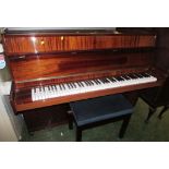 GEHR NIENDORF UPRIGHT PIANO WITH PIANO STOOL