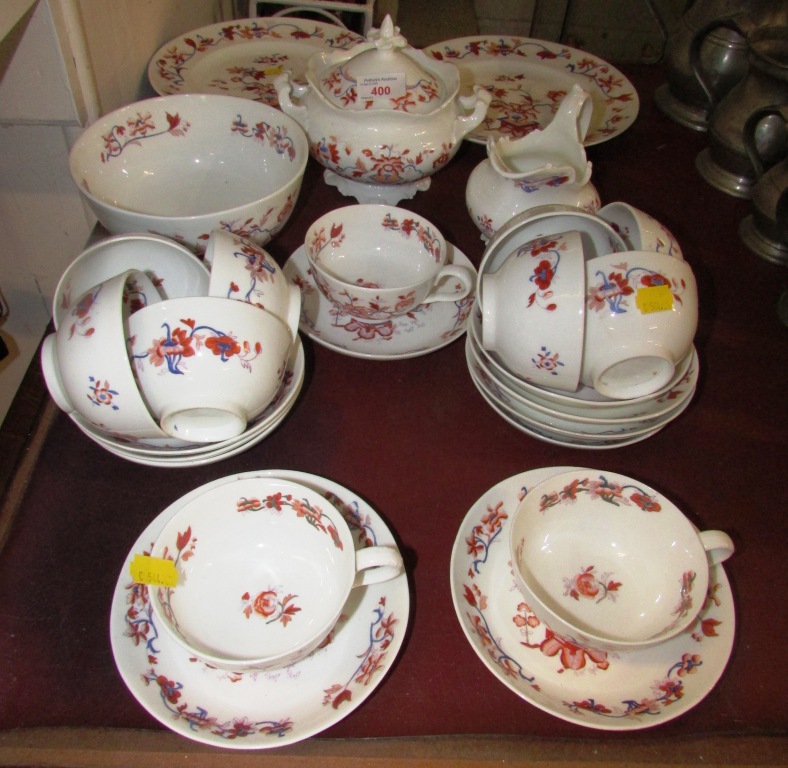 FLORALLY DECORATED CHINAWARE INCLUDING PLATES, BOWLS, CUPS AND SAUCERS