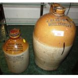 J.BARROWS & CO OF BIRMINGHAM STONEWARE BOTTLE AND SMALLER WHITE BROTHERS OF WOLVERHAMPTON