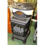 PROVENCE CAST METAL AND ENAMEL COAL EFFECT STOVE GAS HEATER