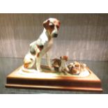 ORB BONE CHINA 'FOXHOUND & PUPPIES', DESIGNED BY FRANK T.HIGGINS, MODELLED BY DAVE SCYNER 21 /