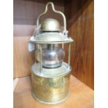 BRASS CASED SHIP'S LANTERN