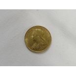 Victorian 1898 gold sovereign